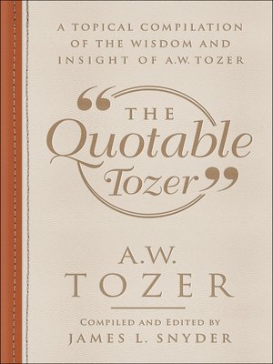 cover image of The Quotable Tozer